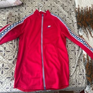 Red Nike hoodie